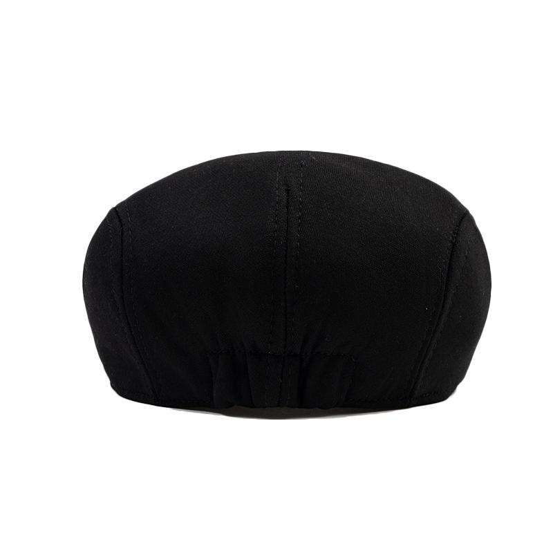 Cotton Big Head Circumference Cap for Men Women Autumn Winter Warm Forward Cap Solid Color Beret British Newsboy Cap