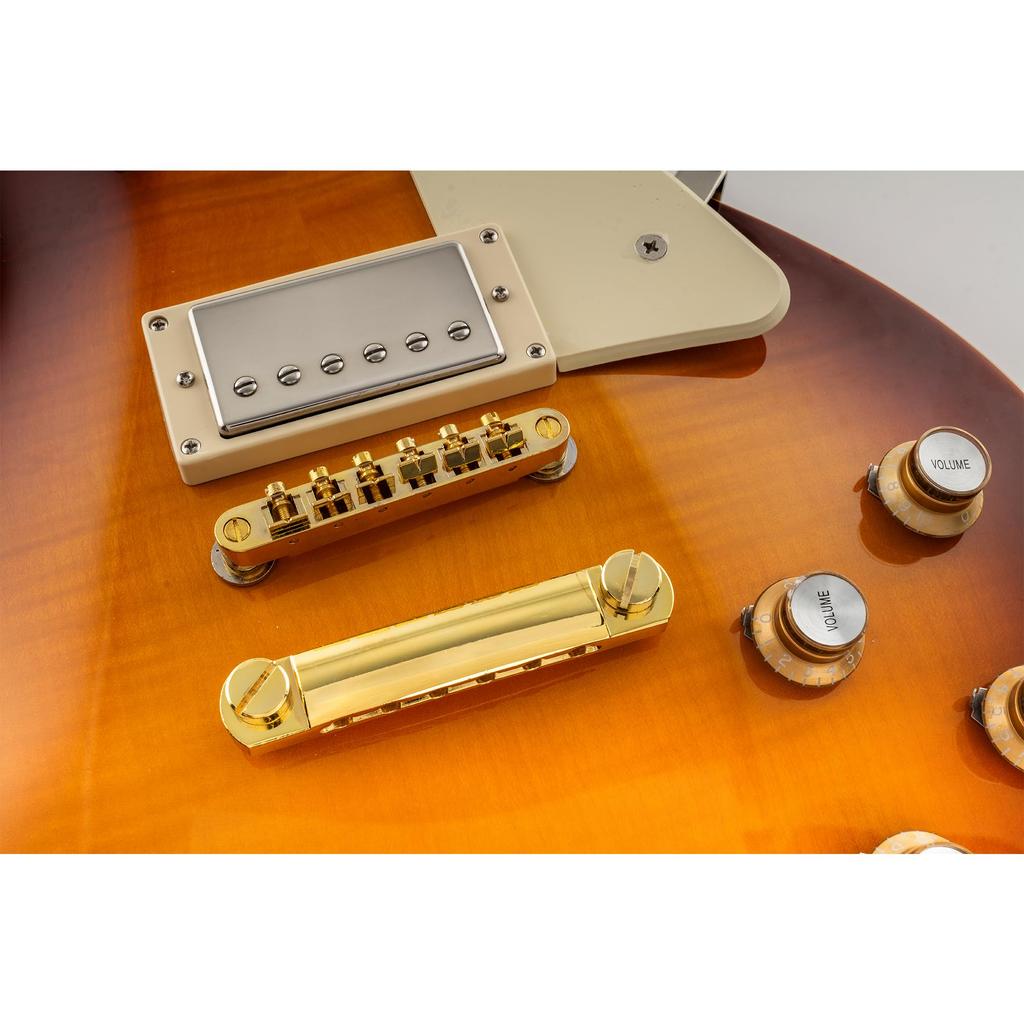 Musiclily Guitar Bridge and Stop Tailpiece Set for Les Paul SG Electric Gold ABR-1 Tune-O-Matic Guitar,