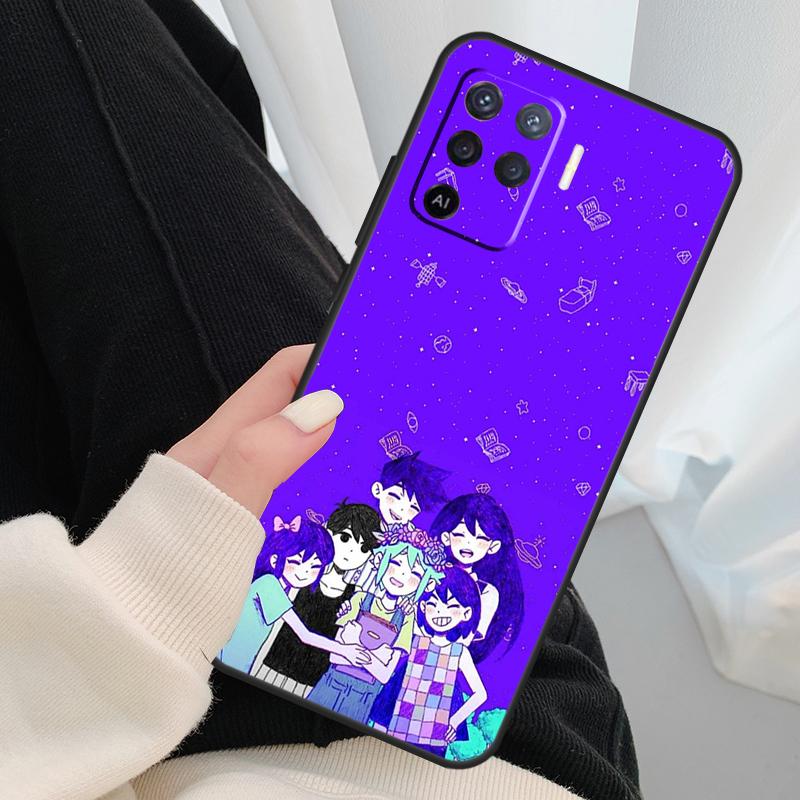 Omori Game Case For OPPO A54 A74 A94 A83 A91 A93 A5 A9 A31 A53 2020 A15 A52 A72 Find X5 X3 Pro Cover