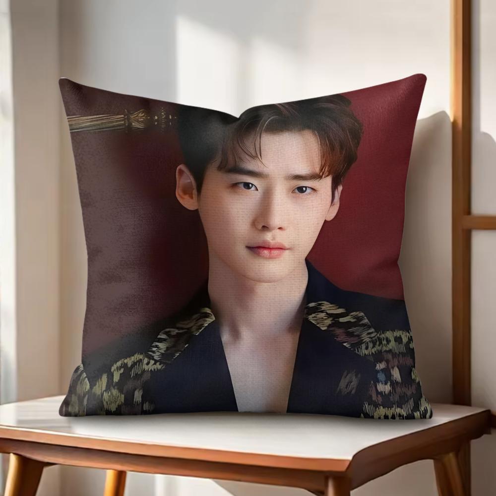 LLee JJong Suk Cushion Cover Natural Linen Organic Fabric DoubleSided Printing Couch Pillow Covers Home Decor