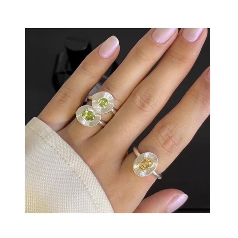 Zirkonia Børstet Ring Dame Tekstur Høy Klasse Elegant Enkel Justerbar Pekefingerring For Kjærester Kvinne Tilbehør Justerbare Ringer