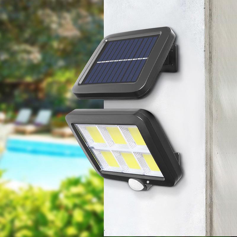 1PC Solar Human Body Induction Light Outdoor Split Garden Light Solar Charging Wall Light Garage Lighting Street Light