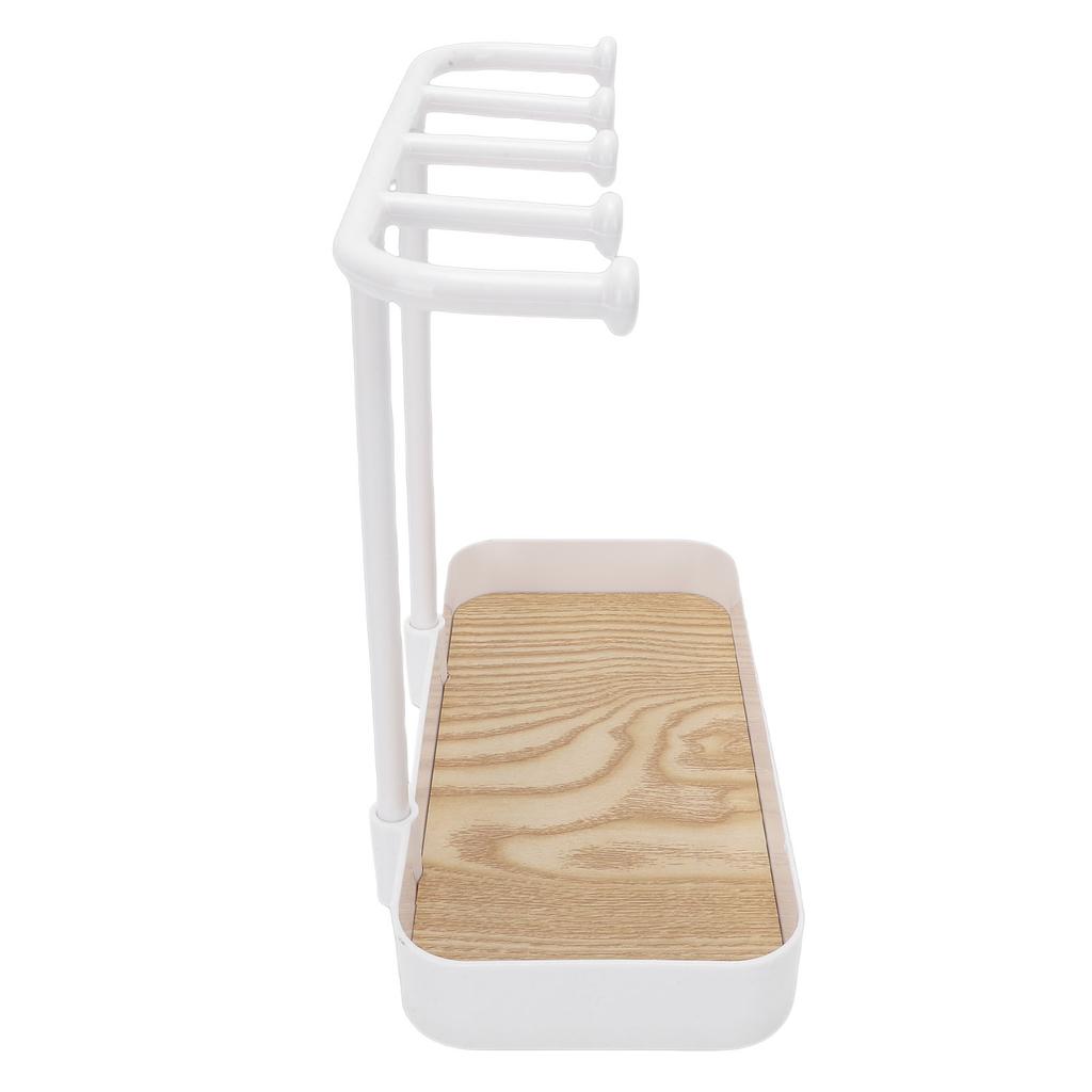 Jewelry Stand with Wooden Tray Jewelry Hook for Necklace Bracelets Ear s Keys Watches