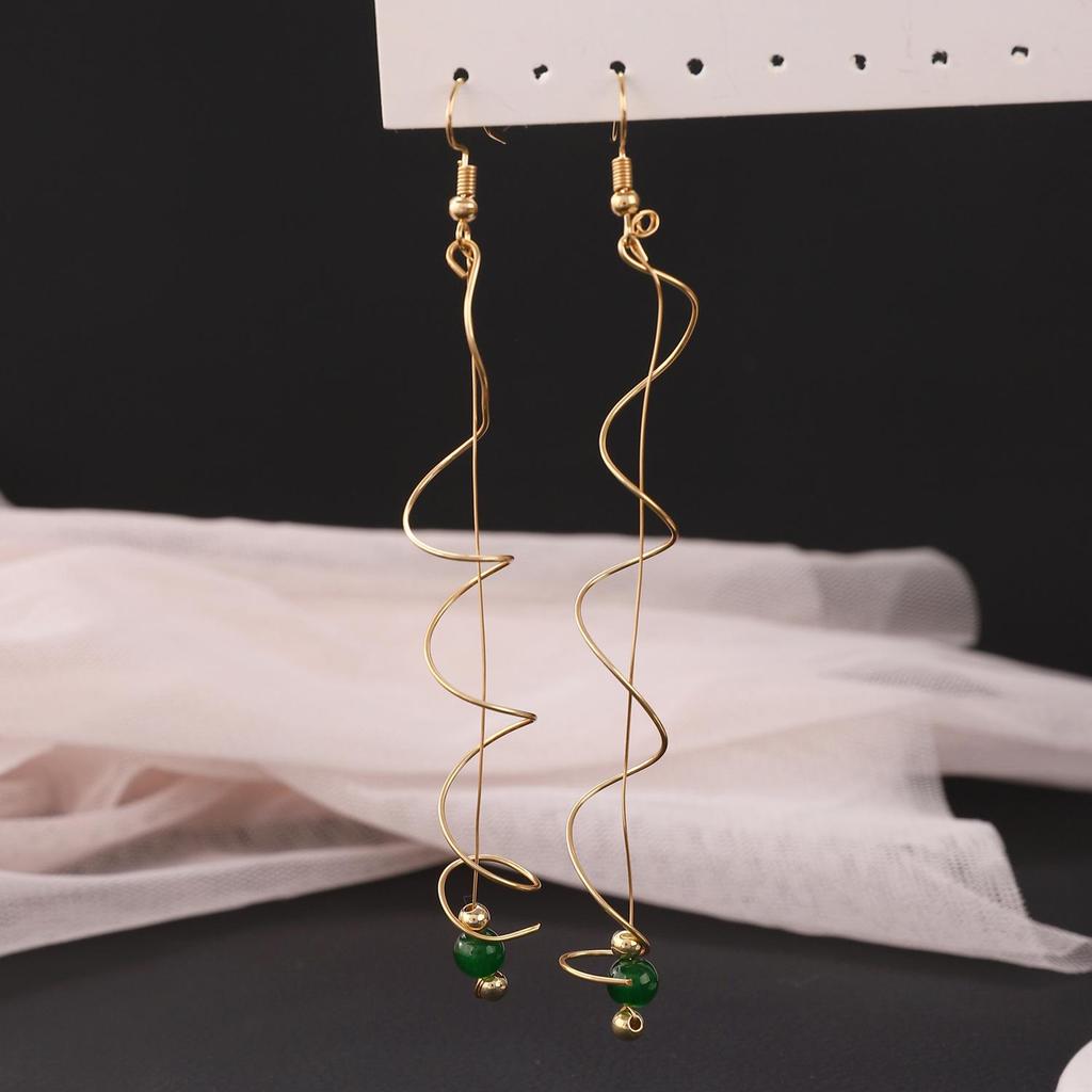 Luxury Flower Diamond Tassel Long Earrings: Elegant Alloy Leaf Design