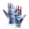 Men Women Fishing Gloves Outdoor UV Protection Anti Slip Breathable Ice Silk Half Finger Casting
