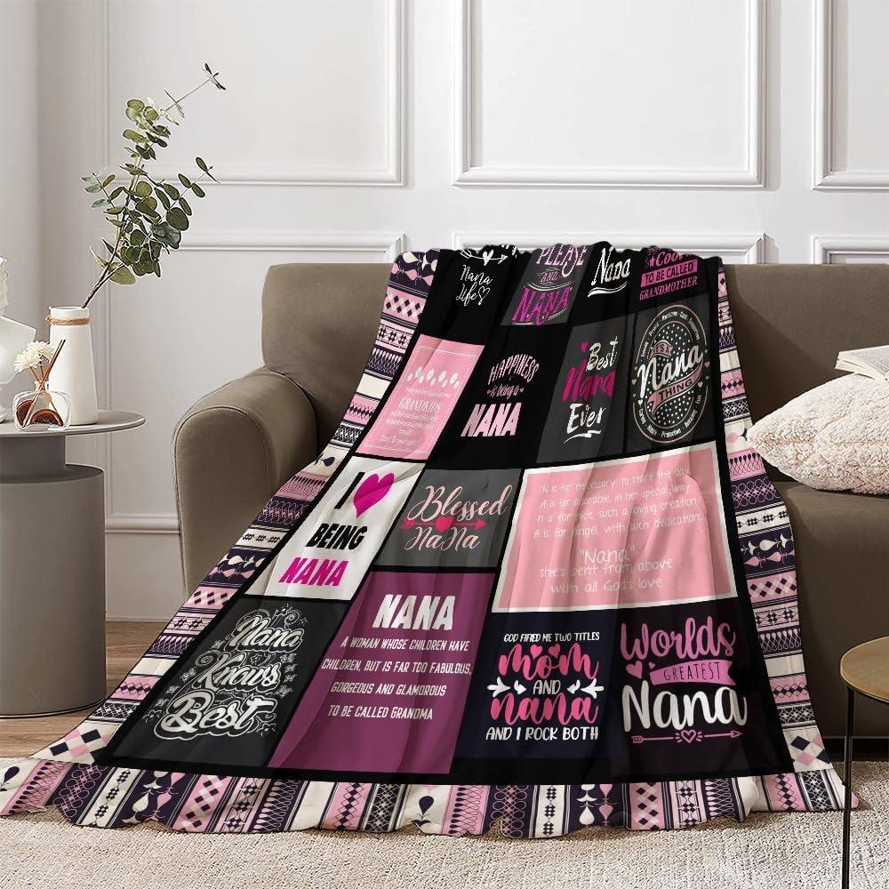Cozy Sofe Warm Flannel Blanket Gifts for Granddaughter Grandma Birthday Gifts Grandma Throw Blanket for Sofa Bed Home Decor