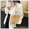 Pearl Chain Clip Bag Winter New Plush Bag Niche Design Messenger Bag Cute Girl Clutch Bag