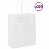 VidaXL Paper Bags 250 Pcs with Handles Brown 18x8x22 Cm, Paper Bag, Paper Gift Bag, Paper Gift Bag, 4101614