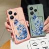 Slot Pocket TPU Case For Redmi Note 13 14 12 11 Pro 5G 4G 11s Poco X6 X5 F6 Pro 13T 14T Pro Case Shockproof Bow Tie Pattern Soft TPU Clear Phone Cover