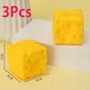 @Squishy Cheese Cube Stress Ball Shapeable Squeeze Ball Non Rebound Sensory Fidget Toys For Kids And Adults Relaxing Gifts