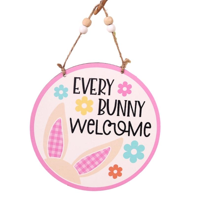 Easters Door Sign Offering Color Easters Party Supplies Wood Door Ornament Suitable for Home Office and Shop Decorations