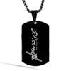 National Team Stainless Steel Logo Pendant Necklace