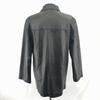NEW TRENDS WORLD/Sheep Leather/Lamb Leather Jacket/M/Black/Polyester Lining/4 Buttons/Simple Design(USED)