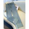 Women's Retro High Waist Patchwork Jeans - Slimming Straight Leg Cigarette Pants, Spring/Autumn 2025 Collection.