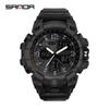 Sanda Youth Fashion Luminous Waterproof Shockproof Alarm Men's Watch