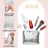 WTEMPO Disco Style Makeup Bag for Women Disco Party Favors Portable Silvery Zipper Cosmetic Bag Bachelorette Bridal Soft Bag