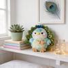 Green Peacock Plush Toy With Backpack Charm For Kids And Teens