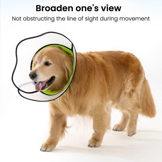 Dog Cone Collar Breathable Post-surgery Collar Pet Friendly Cone Prevents Licking And Biting for Dogs Cats After Surgery No Inflation Needed