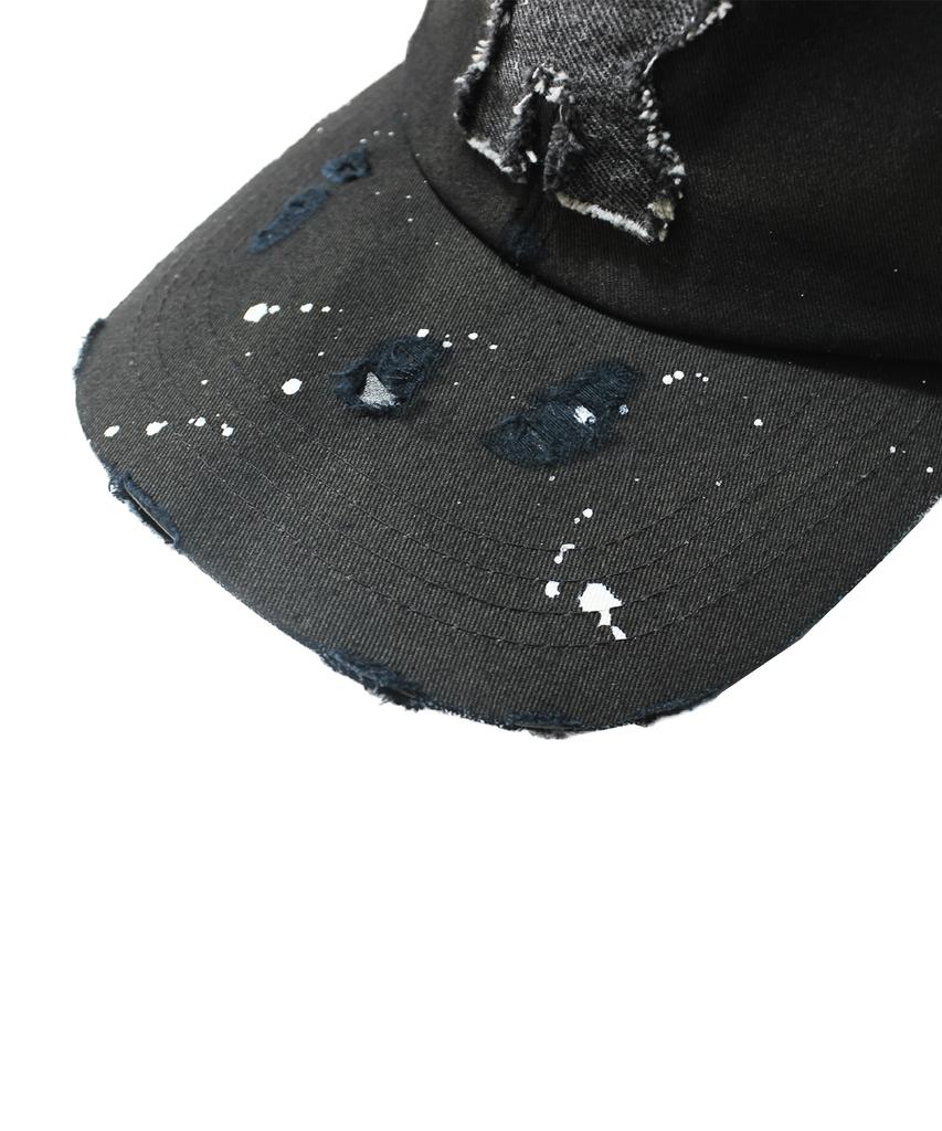 Leondieseu Sunbleach Denim Logo Ball Cap (Washed Black)