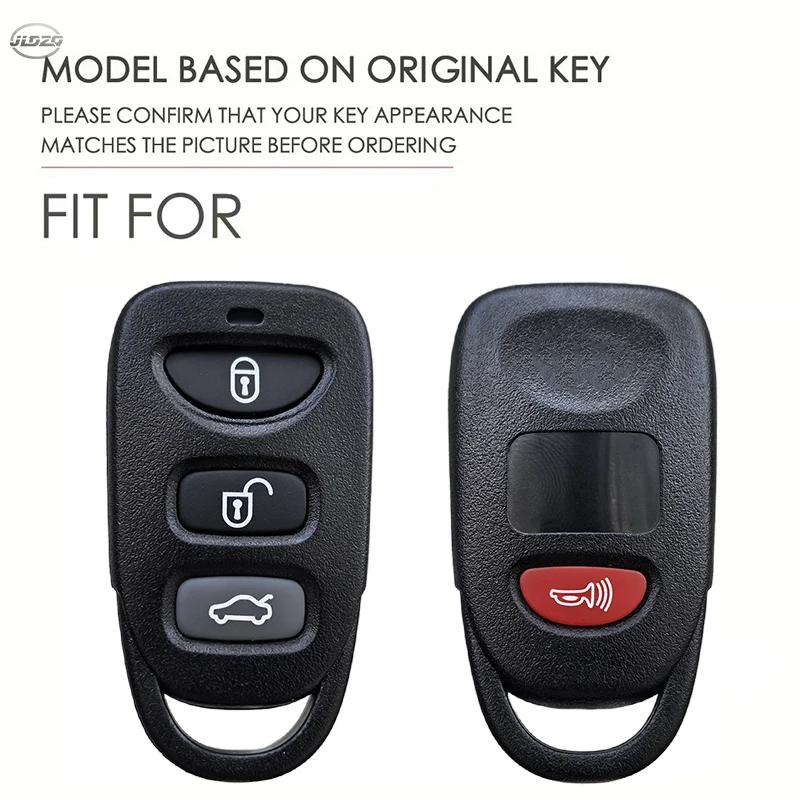 Silicone 3+1 Buttons Car Remote Key Case Shell Fob Cover for Kia Sorento Soul Carens Hyundai Tucson Sonata Santa FE Carens