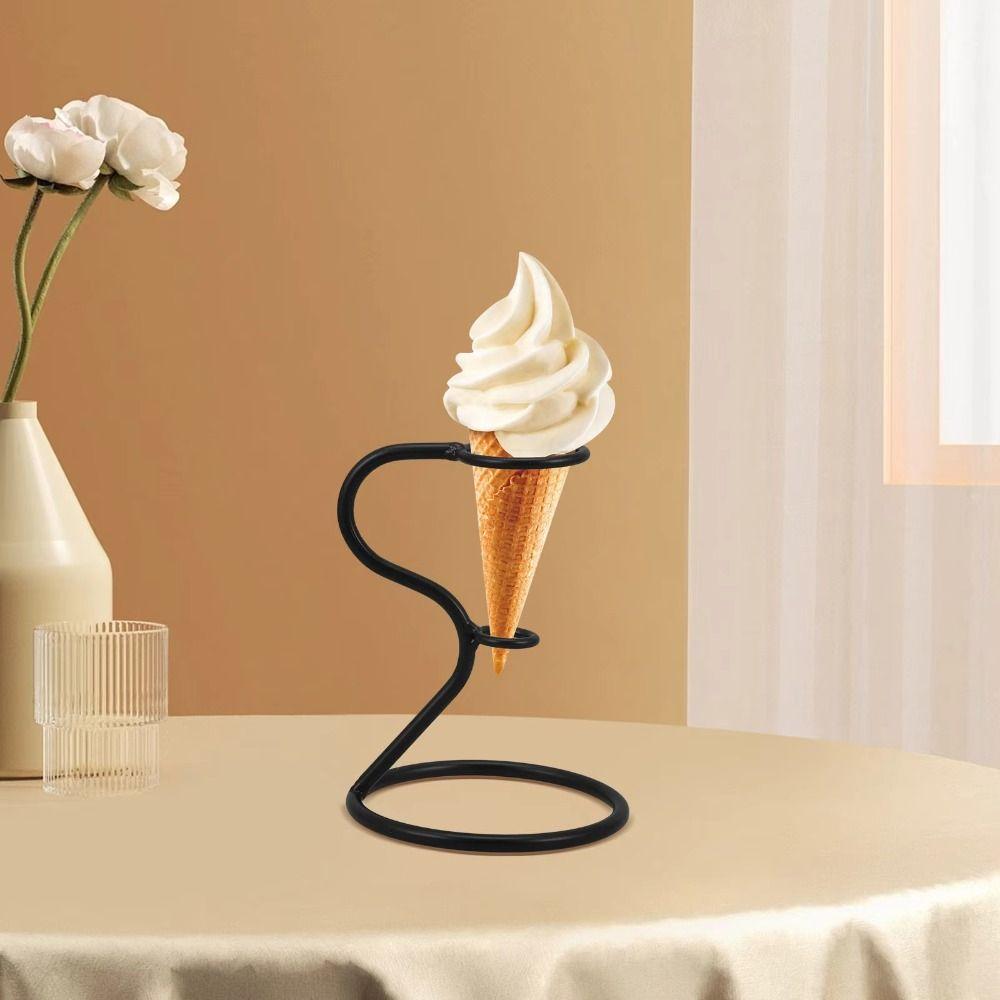 Eiserner Eiswaffelständer Wiederverwendbarer Eisdisplayständer Eiswaffelhalter Hochzeit
