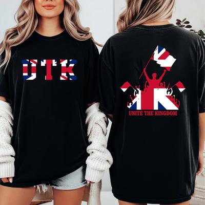UTK Unite The Kingdom T-Shirt British Patriotic Protest Rally Support Gift Top