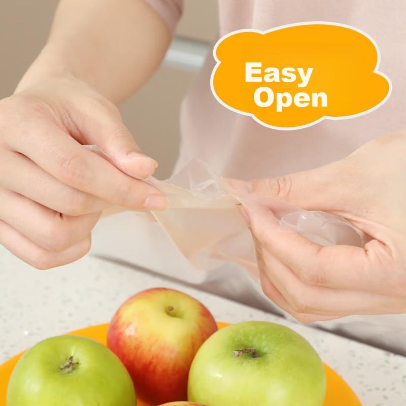 MIAOJIE Thick Pointed Perforated Food Storage Bags, Large Size, 450 Count, Plastic Food Bags