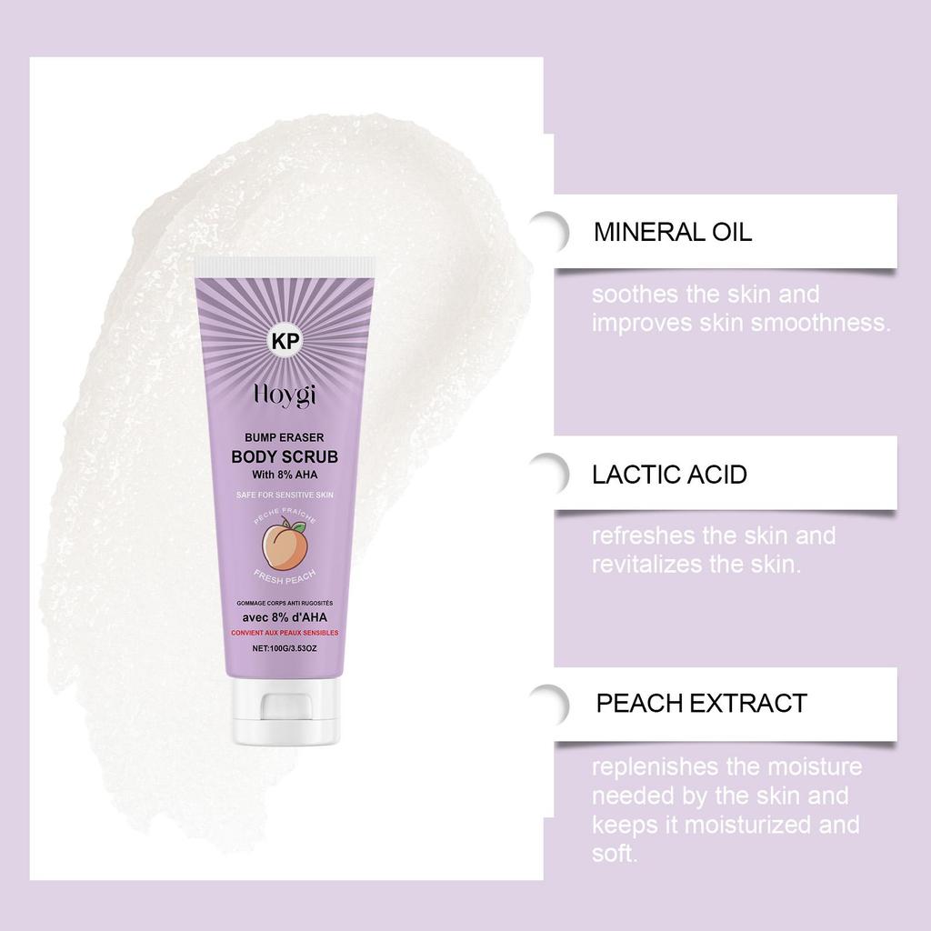 Peach-Scented Body Scrub: Nourishes, Softens and Tightens Skin, Moisturizes, Exfoliates, and Cleanses the Body