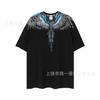 Summer Men's and Women's Same Fashion Trend T-shirt Personalized Trend Wing Printing Comfortable and Simple