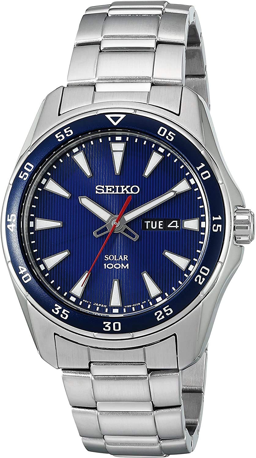

Годинник SEIKO Solar 100M Водонепроникний Темно-синій SNE391P1 [Seiko] Чоловічий [Елемент]