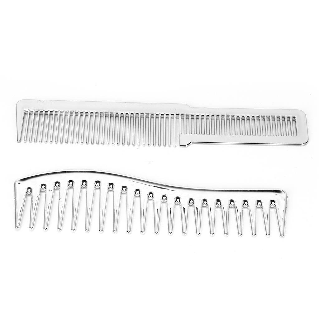 Juego de 2 peines para el cabello Dientes anchos Dientes finos Peines para desenredar y peinar el cabello para todo tipo de cabello