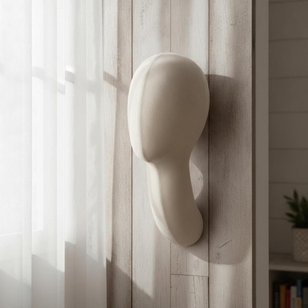 Tête de Mannequin avec Long Cou Broche Murale Prête Support Léger pour Modélistes, Magasin