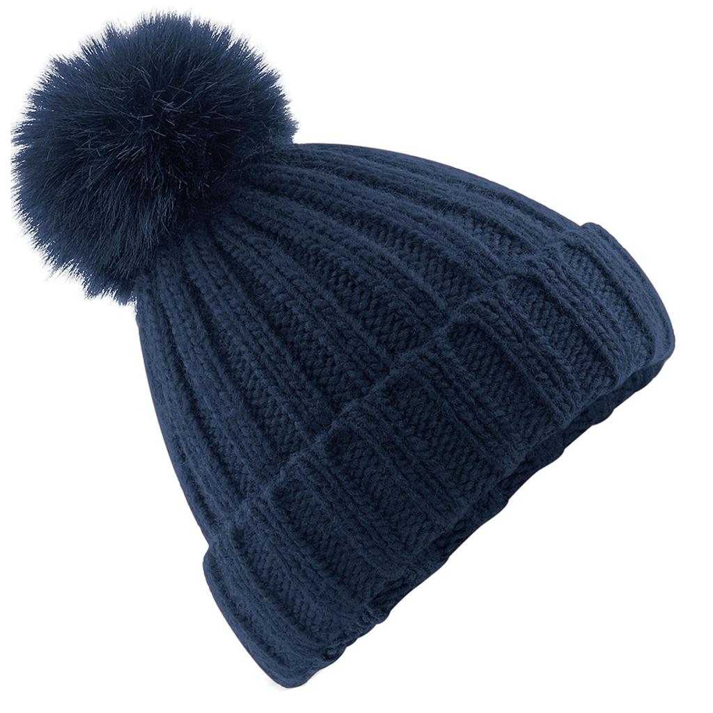 Unisex Adult Verbier Faux Fur Pom Pom Beanie
