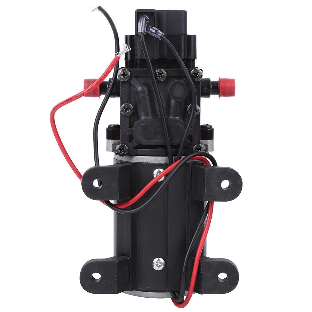 Pompă inteligentă cu diafragmă, presiune înaltă DC12V 120W 7Lmin 10mm, ieșire apă dreapta, motor 12V
