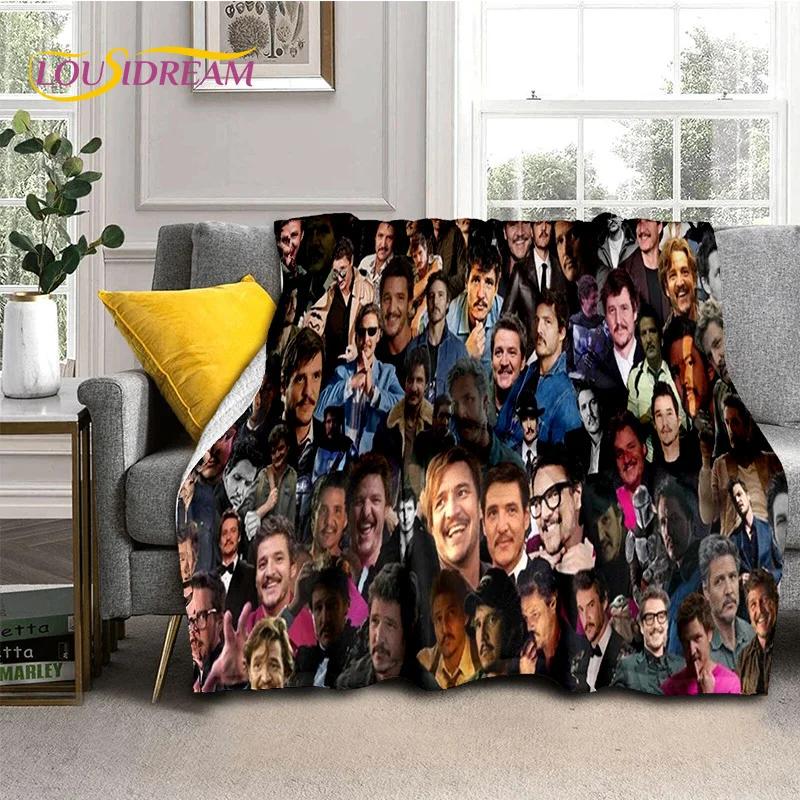 

29 Style Pedro Pascal Funny Printing Blanket,Soft Throw Blanket for Home Bedroom Bed Sofa Picnic Travel Office Cover Gifts Kids 75x90cm