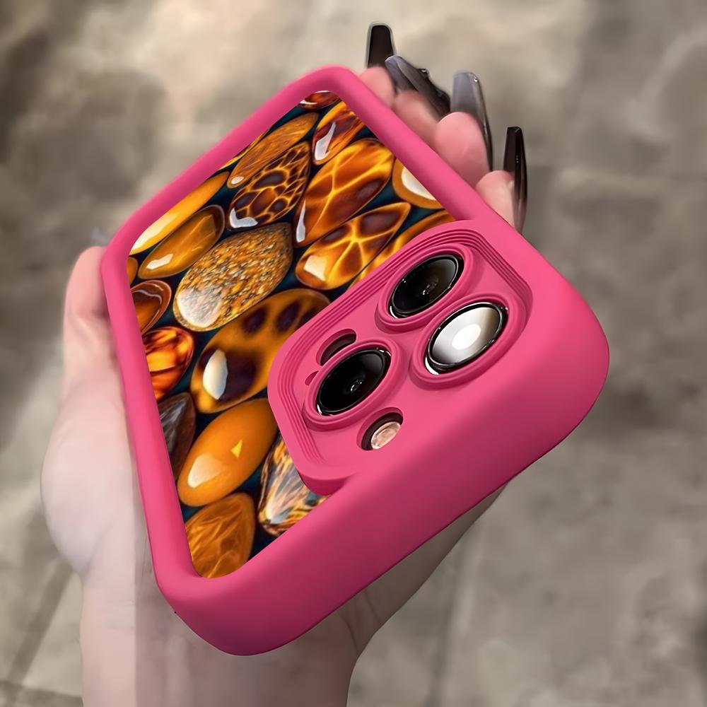Aesthetic Stones Mobile Phone Case for iPhone 17 16 15 14 13 12 11 Air Pro Max Plus Thicken TPU Colorful Cover Luxury Cellphones