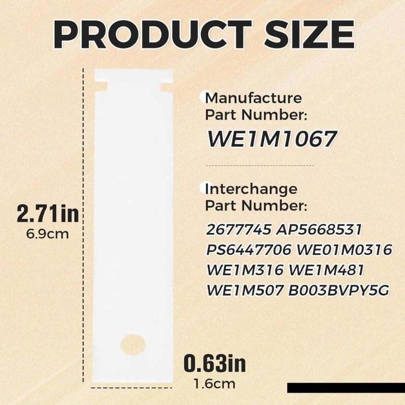 4Pieces Noise Reducing Drying Machine Drum Bearing Slide Glides Set Easy Replacement Plastic Sliders for Repairing Use