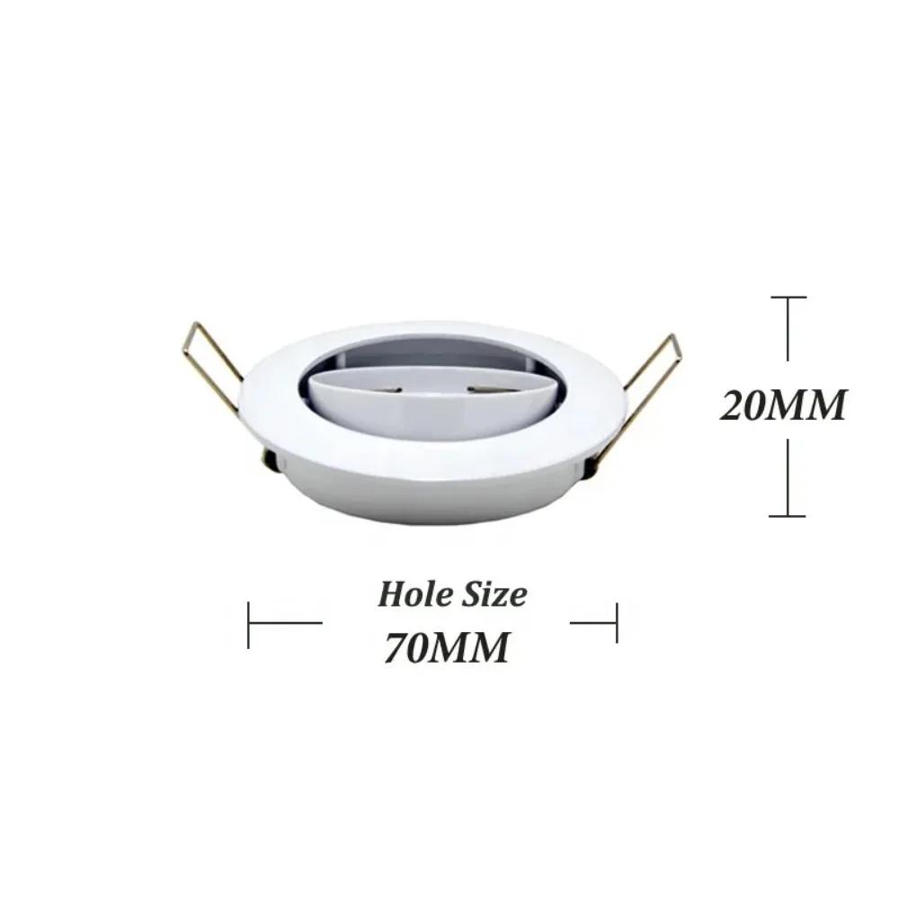 GU10 Lamp Base Ceramic Light Holder Surface Downlight Frame Ceiling Light Fitting Spotlight Frame Housing Downlight  Zinc Alloy
