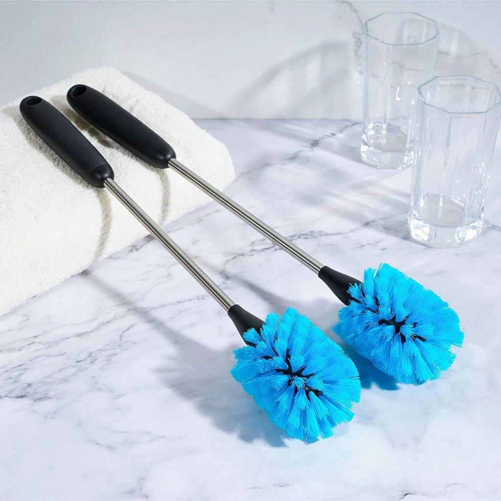 Multipurpose Drinking Cup Brush With Plastic Handle And Nylon Bristles For Daily Use