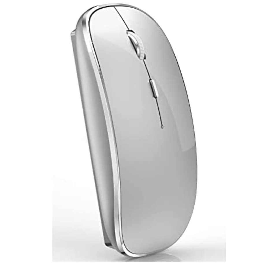 Wireless Mouse for MacBook Laptop Windows OS Silver Pro/Air J8-J13