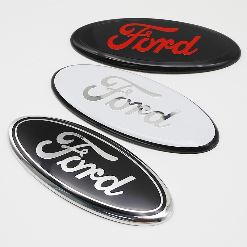 lvmhd7 3D Aluminum Front Rear Badge Emblem Overlay 22.5cm For Ford F150 Ranger Explorer Transit Auto Truck Tuning Styling Accessories