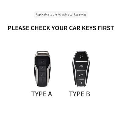 4 Buttons Car Key Case Cover Shell Fob for BYD Song PRO Qin PLUS Yuan Atto 3 Han EV Max Dolphin Tang DM Remote Key Protect Cover