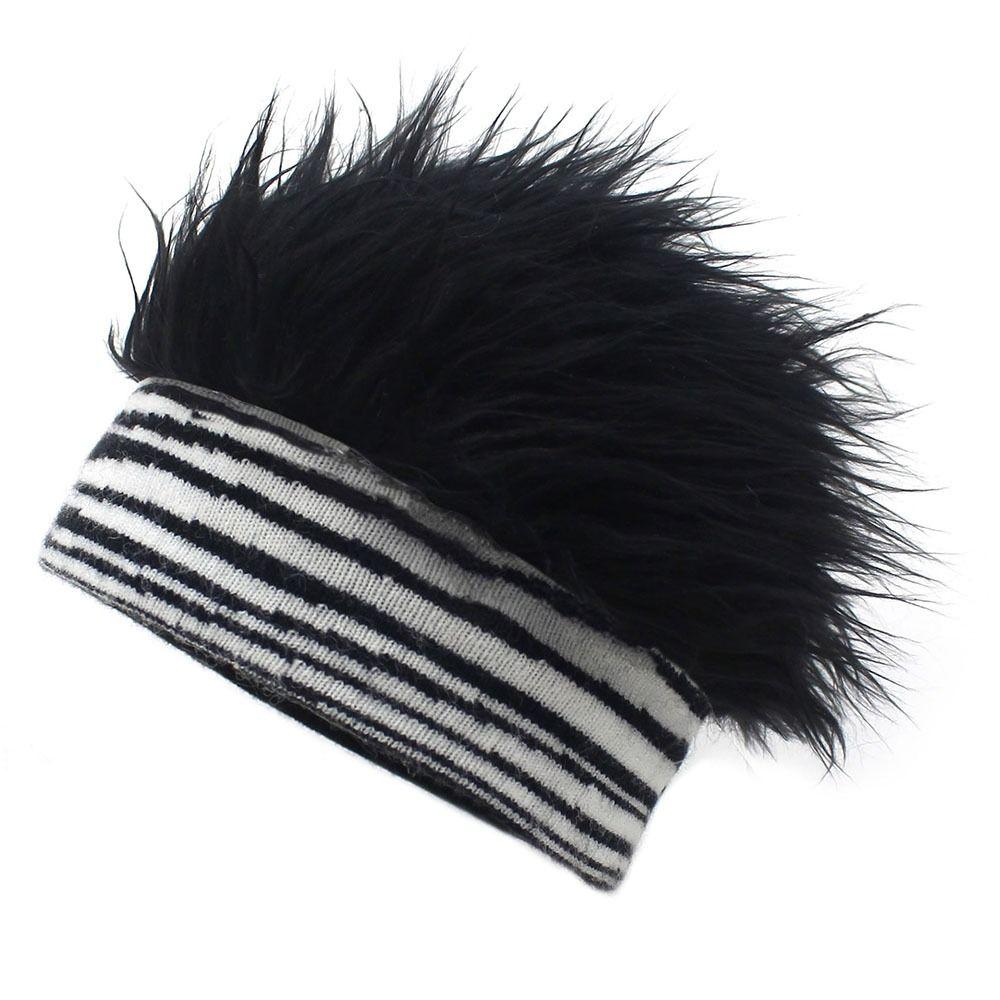 Fluffy Men Natural Unisex Adult Fake Hair Hat Hair Accessories Beanie Wig Hat Fun Short Hair Caps