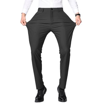 Topsky Summer Business Ice Silk Stretch Pants with Cooling Perfect for Suits and Work Washable Men's Pants, Touch, Wear, Moisture-Wicking,