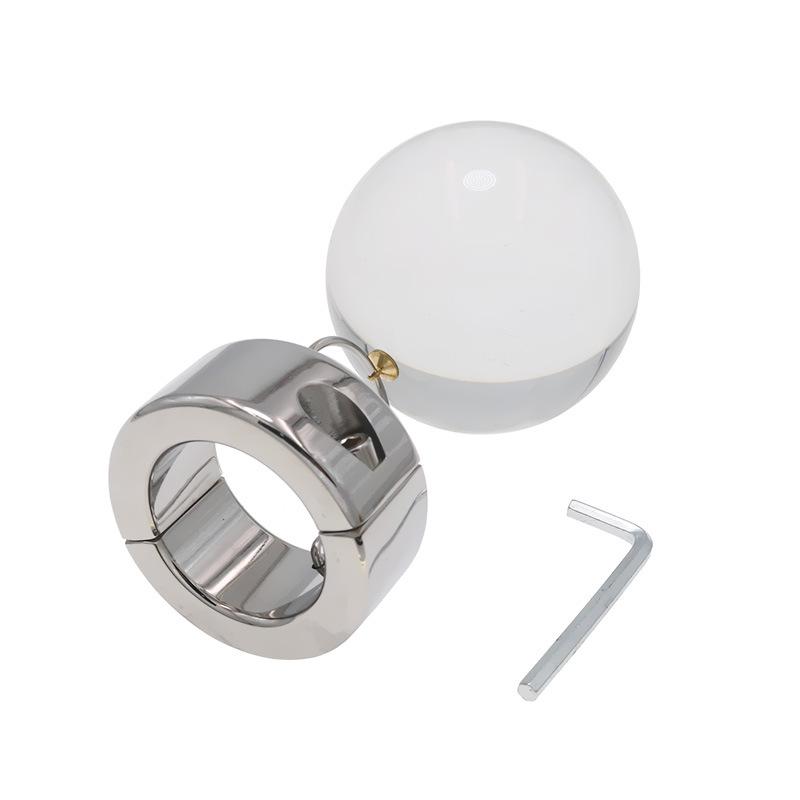 Stainless Steel Pendant Extra Heavy Weight Ball Physical Stretching Men's Sex Toys Sex Tools Gravitational Ball Can Be Hung At Will