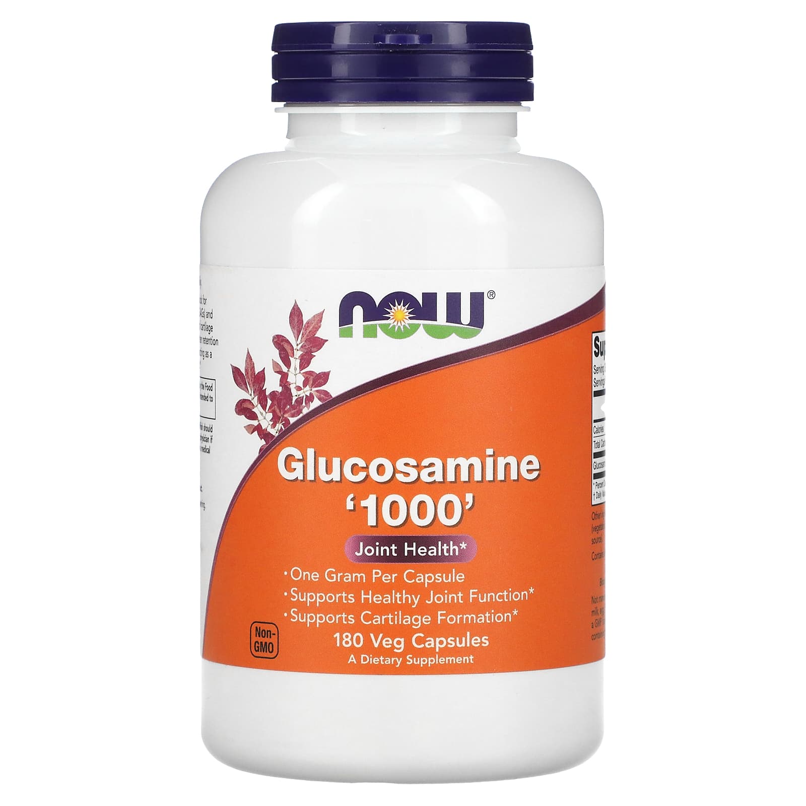 

Glucosamine 1000, 180 Veggie Capsules (1,000Mg per capsule)