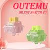 Switch Outemu Silent Peach V3 Lubrificado Switches Silent Lemon V3 Teclado Mecânico Linear Tátil 5 Pinos Hot-swap PA66 Pré-lubrificado POM