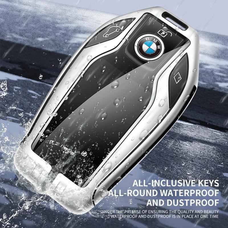 Hot 2025 Car Key Cover Case Shell Fob For BMW 5 7 Series G11 G12 G30 G31 G32 I8 I12 I15 G01 X3 G02 X4 G05 X5 G07 X7 Accessories