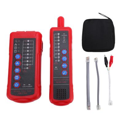 Network Cable Tester Emitter Receiver Ethernet Telephone Line Continuity Test Tool Kit for CAT5