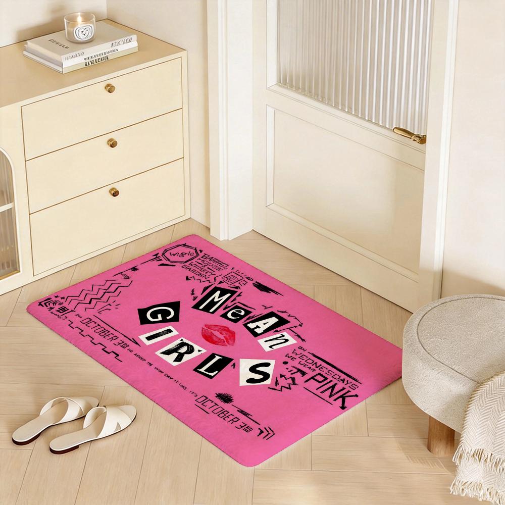 Mean Girls Floor Mat Eco  Flannel Doormat Non Slip Odorless Indoor Floor Rug Soft Short Plush Home Mat